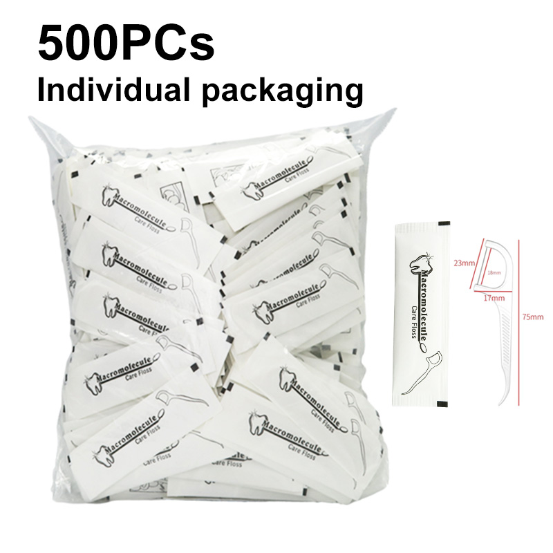 Dental Floss Picks - 500PCs Disposable Dental Floss Eco Friendly