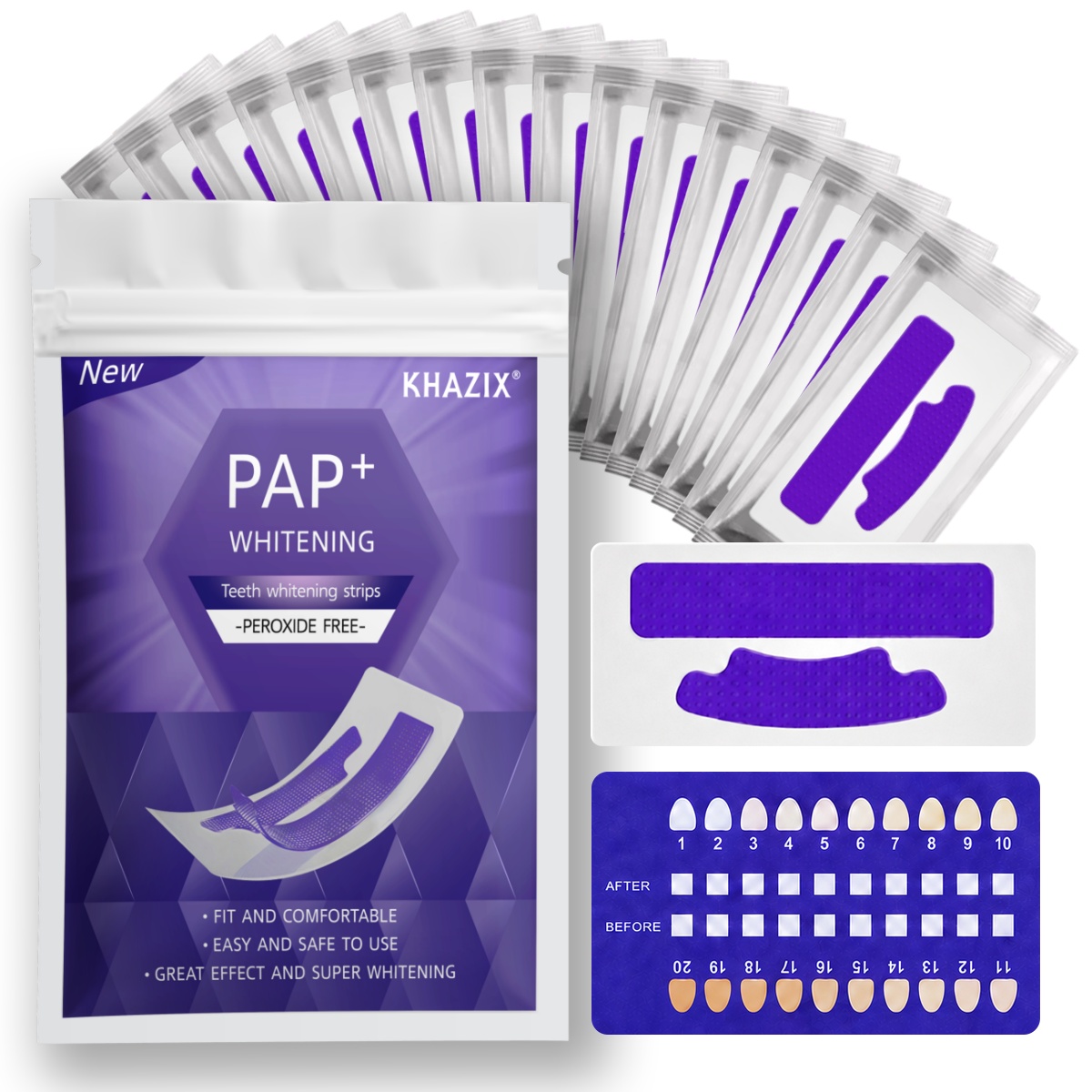 1/7 pairs Teeth Whitening Stri - огляд і ціна Teeth Whitening Strips Permanent