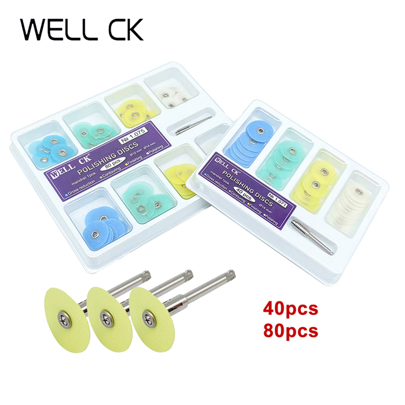 WELL CK 40/80Pcs Dental Polish - огляд і ціна Teeth Whitening Kit Professional