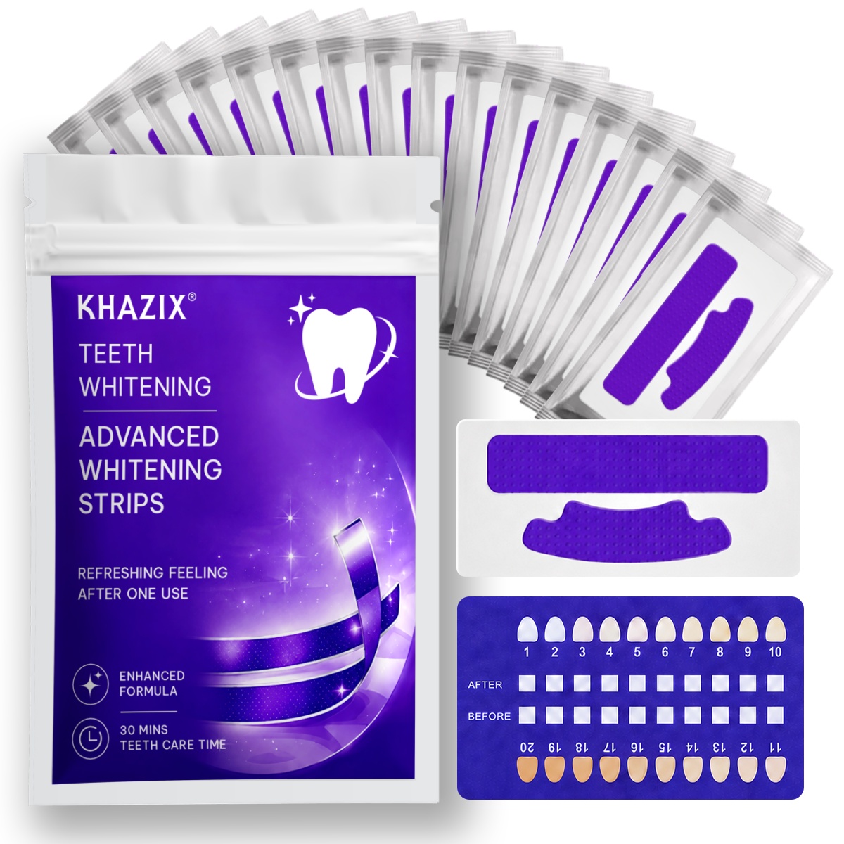 1/7 Pairs Teeth Whitening Stri - огляд і ціна Teeth Whitening Strips Permanent