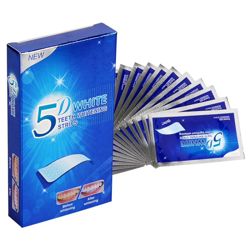 1-12pcs 5D Whitening Teeth Sti - огляд і ціна Teeth Whitening Strips Permanent