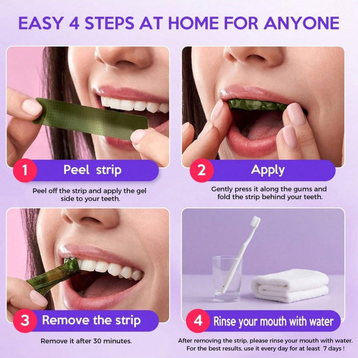 Deluxe Whitening Teeth Sticker - огляд і ціна Teeth Whitening Strips Permanent