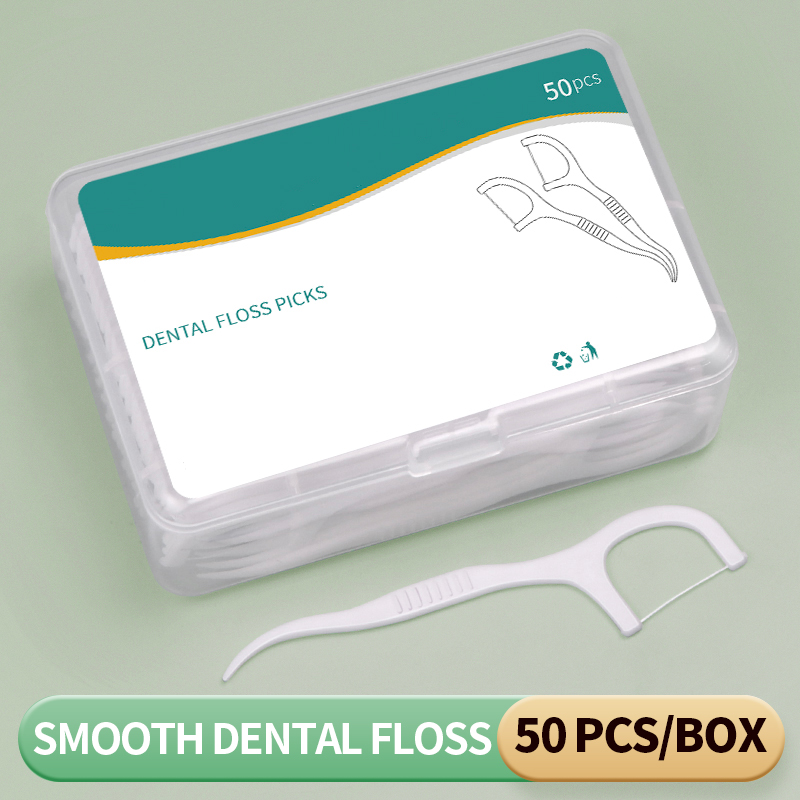 300PCS - Fine and smooth polym - огляд і ціна Dental Floss Picks