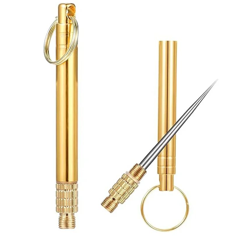 1PC Portable Titanium &Brass T - огляд і ціна Dental Floss Picks