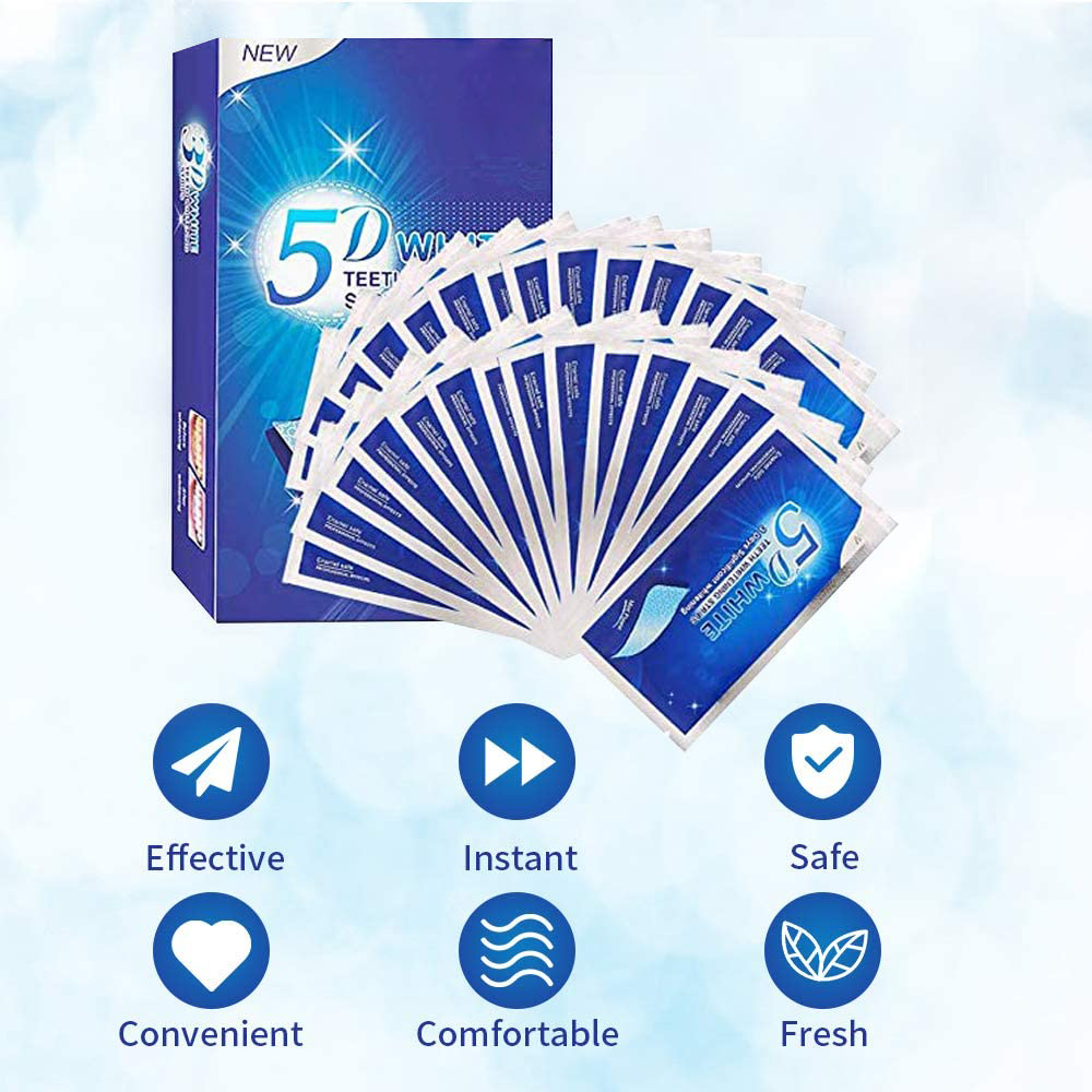 5D White Teeth Whitening Strip - огляд і ціна Teeth Whitening Strips Permanent
