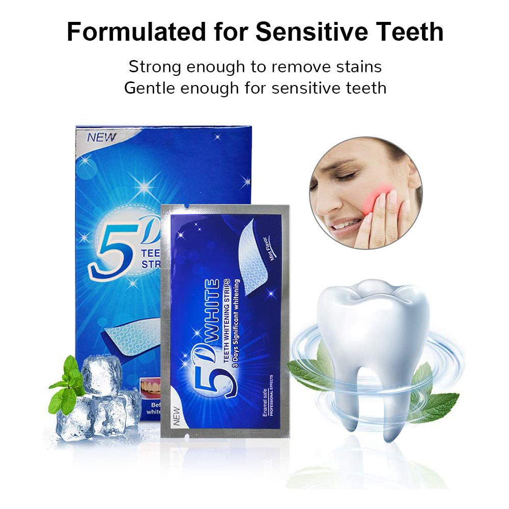 5D White Teeth Whitening Strip - огляд і ціна Teeth Whitening Strips Permanent